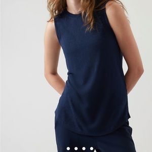 NWT Athleta Breezy Tank Navy S